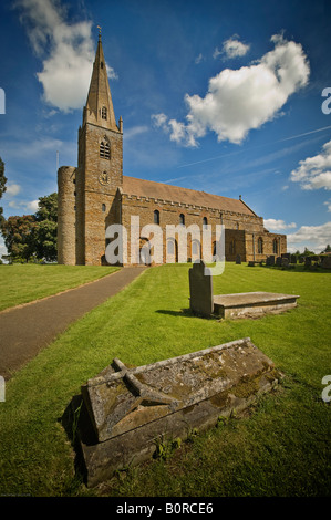 La Toussaint, Brixworth, Northamptonshire, une église saxonne construit au 7ème siècle Banque D'Images