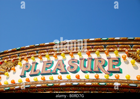 Carousel ride sur la plage de Brighton, Royaume-Uni Banque D'Images