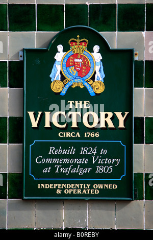 Le Victory Pub inscription Arcades ville Brighton Lanes Sussex England Angleterre UK Banque D'Images