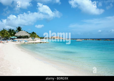 Le Kontiki Beach, Curacao, Antilles néerlandaises Banque D'Images