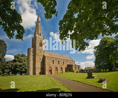 La Toussaint, Brixworth, Northamptonshire, une église saxonne construit au 7ème siècle Banque D'Images