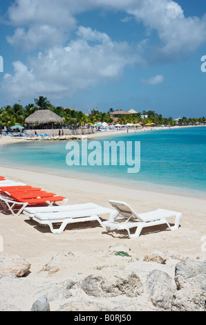 Le Kontiki Beach, Curacao, Antilles néerlandaises Banque D'Images