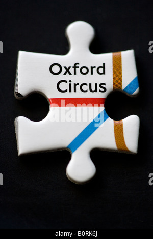 Oxford Circus Jigsaw Piece Londres Banque D'Images