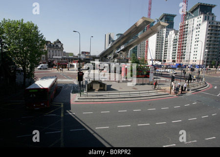 Vauxhall Cross bus station terminus le deuxième point de la station de bus à Londres Banque D'Images