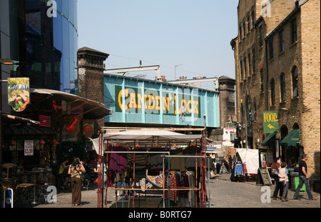 Partie de Camden Lock Market dans le nord de Londres Banque D'Images