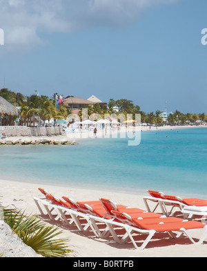 Le Kontiki Beach, Curacao, Antilles néerlandaises Banque D'Images