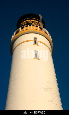 Le Scurdie Ness phare, Ferryden, près de la ville de Montrose. Banque D'Images