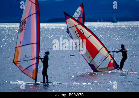 Surf Lac Champlain VT Banque D'Images