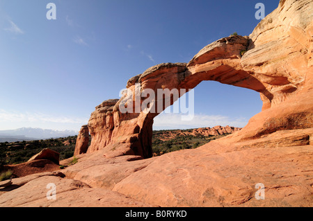 Arches National Park Broken Arch Banque D'Images