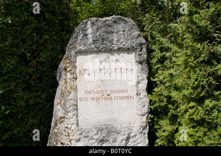 Monument commémoratif du camp de concentration de Dachau, en Bavière, Allemagne Banque D'Images