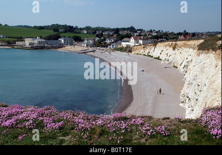 Situé sur la baie d'eau douce le sud de l'île Ile de Wight Angleterre UK Banque D'Images