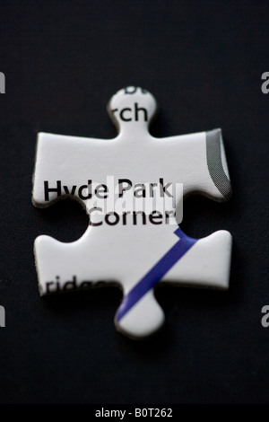 Hyde Park Corner Jigsaw Piece Lodon Banque D'Images