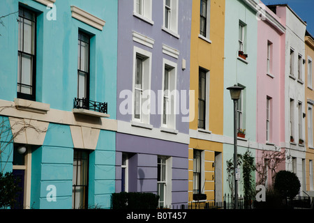 Dans Falkland Road, Londres Kentish Town Banque D'Images