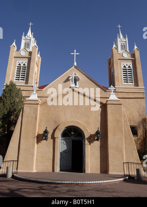 San Felipe de Neri Catholc Église dans la vieille ville d'Albuquerque au Nouveau Mexique Banque D'Images