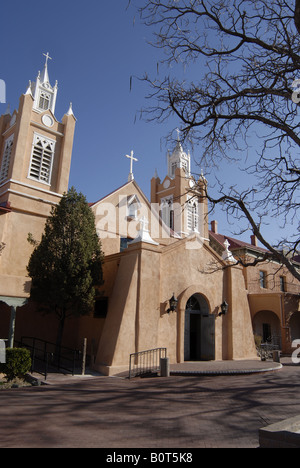 San Felipe de Neri Catholc se trouve dans la vieille ville d'Albuquerque au Nouveau Mexique. Banque D'Images