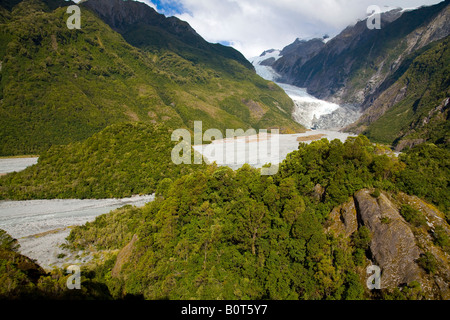 Franz Joseph Glacier,côte ouest, nouvelle-zélande Banque D'Images