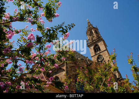 Dans l'élégante cathédrale ville de Bolzano dans le Tyrol italien en Italie du nord Banque D'Images