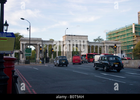 L'entrée sud de Hyde Park à Hyde Park Corner Hyde Park Écran par Decimus Burton Banque D'Images