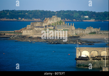 Le château Elizabeth, St Helier, Jersey Island Banque D'Images