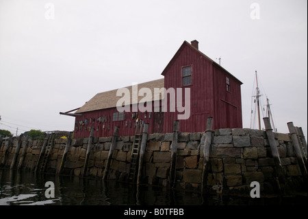 Grange rouge 1 motif à Rockport Massachusettes Banque D'Images
