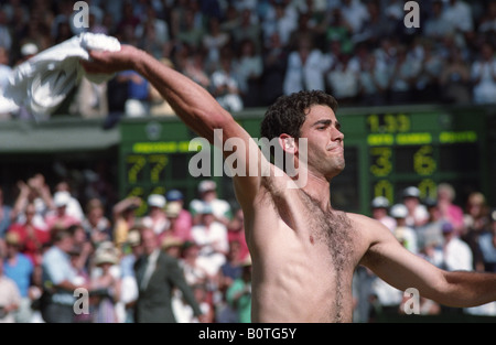 Champion mens Wimbledon Pete Sampras en 1993 Banque D'Images