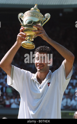 Champion mens Wimbledon Pete Sampras en 1993 Banque D'Images