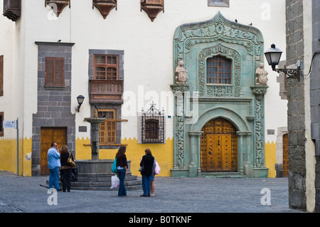 Las Palmas de Gran Canaria - ville architecture historique quartier Vegueta Casa de Colon Banque D'Images