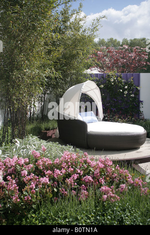 Lit de jardin RHS Chelsea Flower Show 2008 Banque D'Images