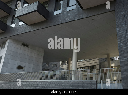 Nouveau bâtiment à Amsterdam Noord Banque D'Images