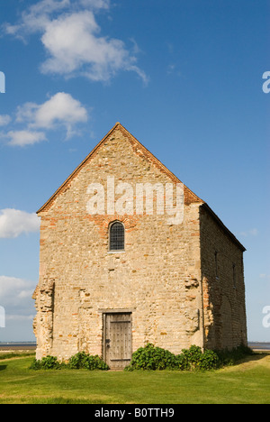 Bradwell on Sea, St Peter on the Wall une chapelle celtique saxonne Essex des années 2009 2000 UK HOMER SYKES Banque D'Images