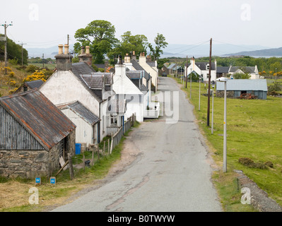 Croft Maisons, Duirinish, Nr Kyle of Lochalsh, Ross-Shire, Highland Ecosse Banque D'Images