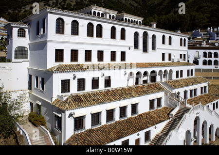 Mijas Mairie Vue arrière, Mijas Pueblo, Costa del Sol, Andalousie, Espagne Banque D'Images