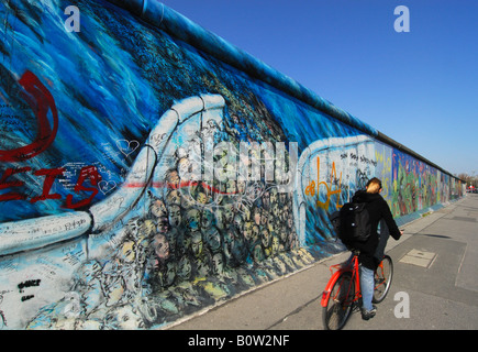 Mur de Berlin à l'East Side Gallery Banque D'Images