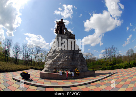 Fédération de la Seconde Guerre mondiale War Memorial à Seelow Heights Allemagne Banque D'Images