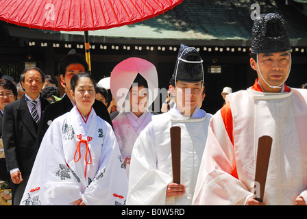 Le mariage au style traditionnel japonais Banque D'Images