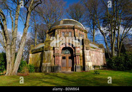 Mausolée historique cimetière Ohlsdorf, à Hambourg, Allemagne Banque D'Images