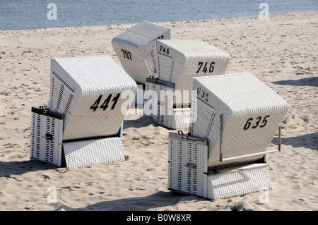 Plage Près de Hoernum, Sylt, au nord de l'île frisonne, Schleswig-Holstein, Allemagne, Europe Banque D'Images