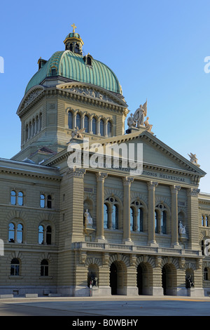 Bundeshaus Palais fédéral ou de la Suisse à Berne, capitale de la Suisse, de l'Europe Banque D'Images