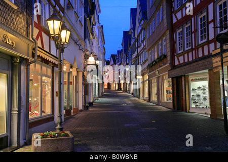 Maisons à colombages dans le centre historique de Wetzlar, Hesse, Allemagne Banque D'Images