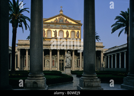 San Paolo Fuori le Mura, Basilique de Saint Paul Hors les Murs, Rome, Latium, Italie Banque D'Images