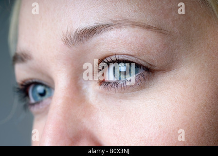 Close up of a woman's eyes Banque D'Images