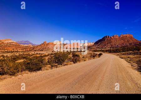 Burr Trail à travers le désert de l'Utah, USA, Utah Banque D'Images