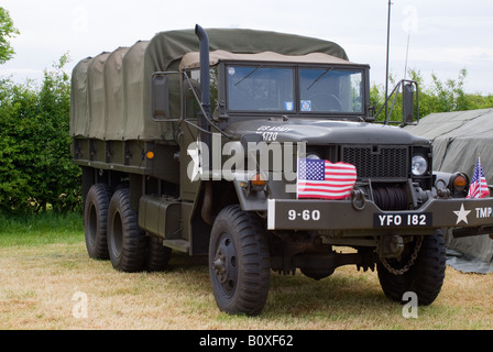 US Army M35 Continental Motors camion cargo à Smallwood Vintage Rally Cheshire England Royaume-Uni Banque D'Images