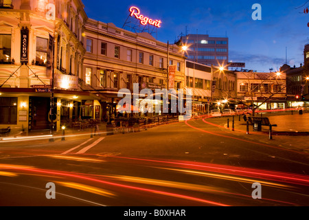 Regent Theatre Bars et Cafés Octagon Dunedin ile sud Nouvelle Zelande Banque D'Images