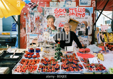 Capo Market Palerme Sicile Italie Banque D'Images