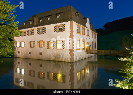 L'Allemagne, l'Inzlingen, château de nuit Banque D'Images