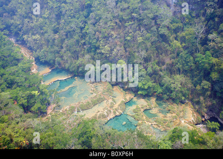 Semuc Champey au Guatemala Banque D'Images