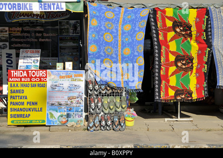 Office de tourisme et sovenir boutique, Thailande, Koh Chang Banque D'Images