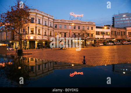 Regent Theatre Bars et Cafés Octagon Dunedin ile sud Nouvelle Zelande Banque D'Images