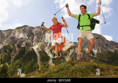 L'Autriche, Salzburger Land, la coupe d'un couple caper Banque D'Images